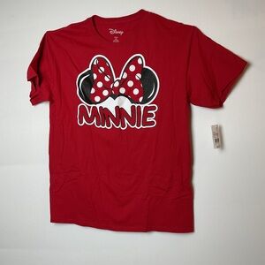 Disney Kids Minnie Bow Graphic Tee - Red & Black
